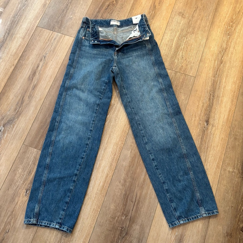 New WE THE FREE ASTER SWARM High‎ Rise Straight Denim Jeans NEW - Picture 8 of 16
